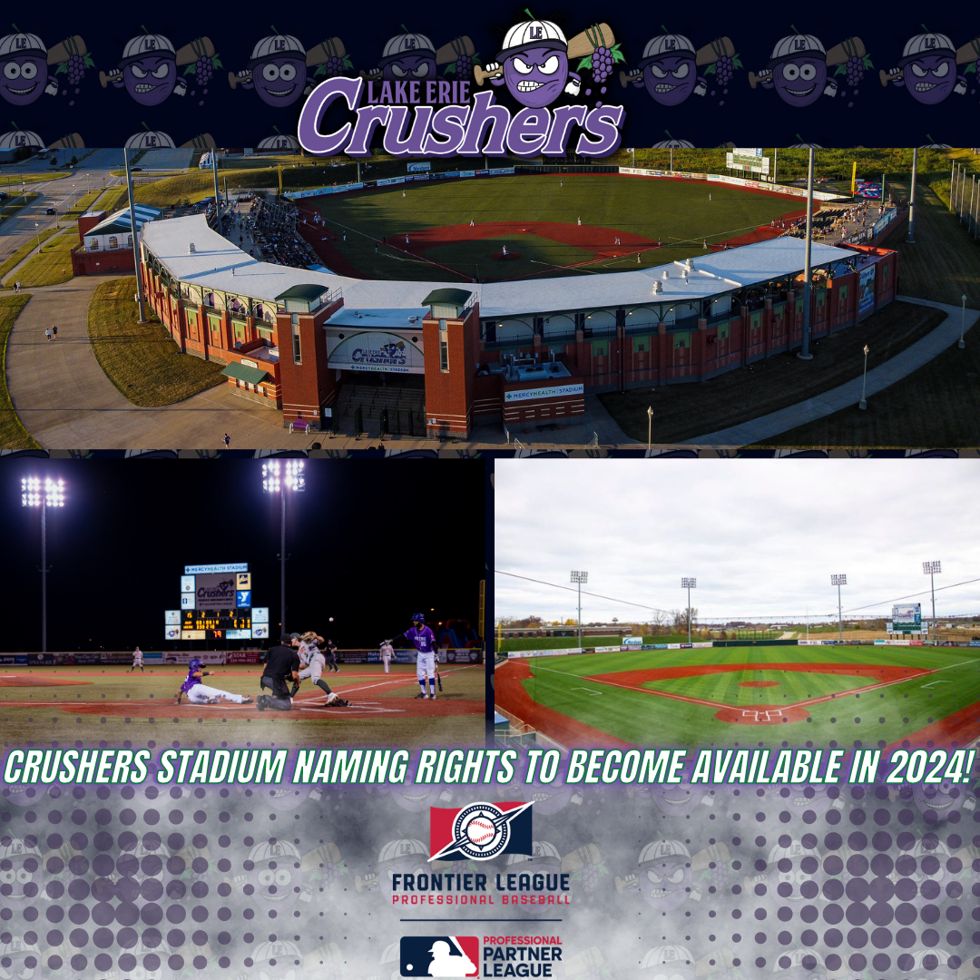 Crushers Stadium Naming Rights to Become Available in 2024